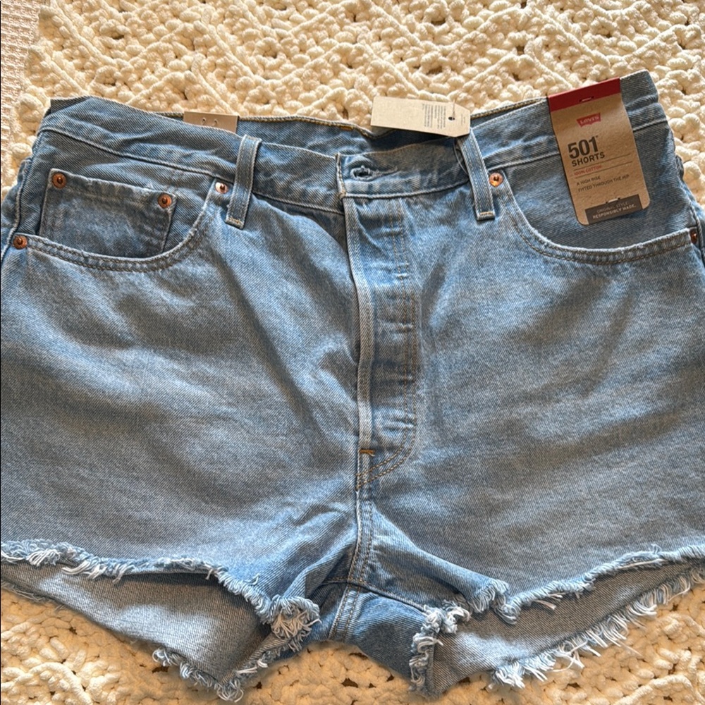 Levi's Women's Blue Denim Shorts